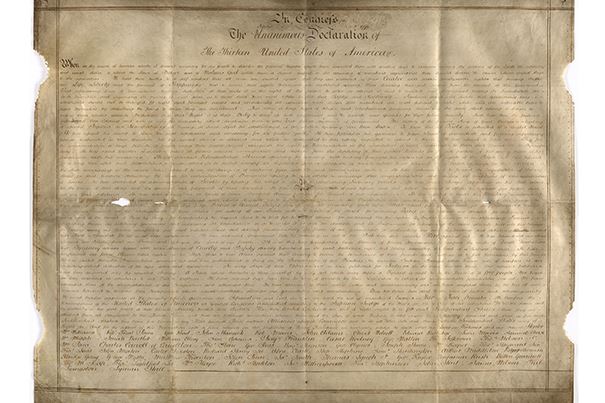 Someone found a never-before-seen copy of the Declaration of Independence