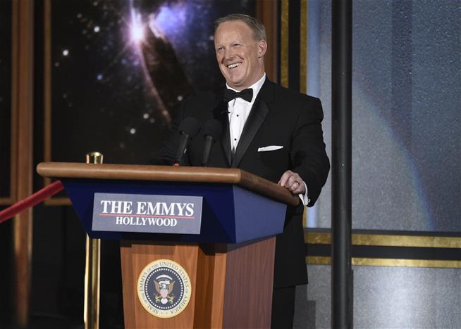 Sean Spicer ‘s Emmy appearance catching flack
